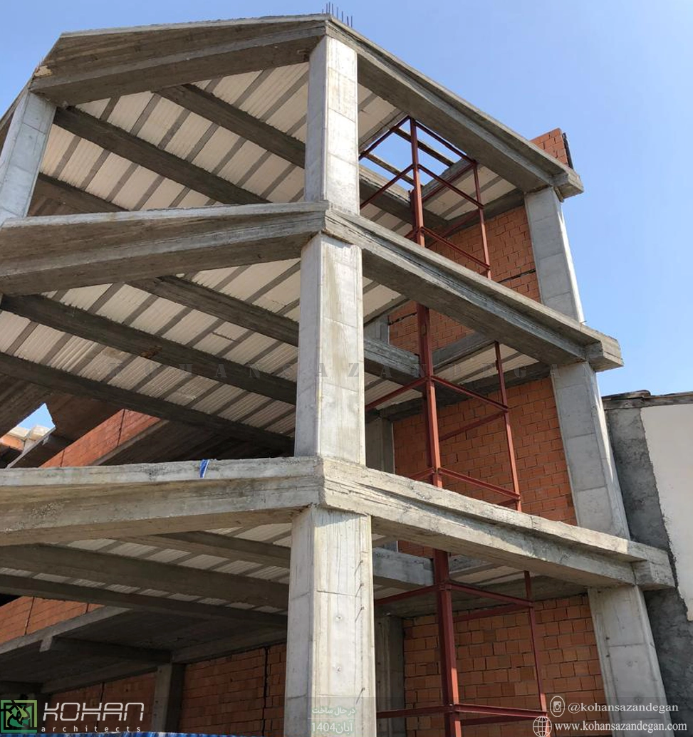 ساختمان تجاری در حال ساخت قائمشهر 