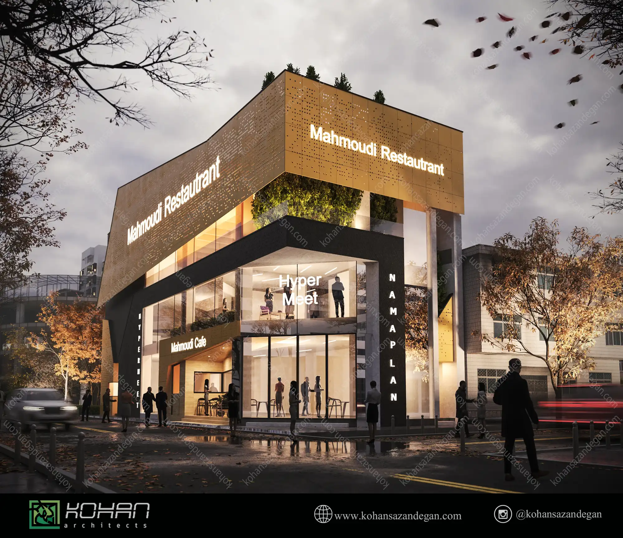 طراحی مجتمع تجاری تفریحی در قائمشهر 