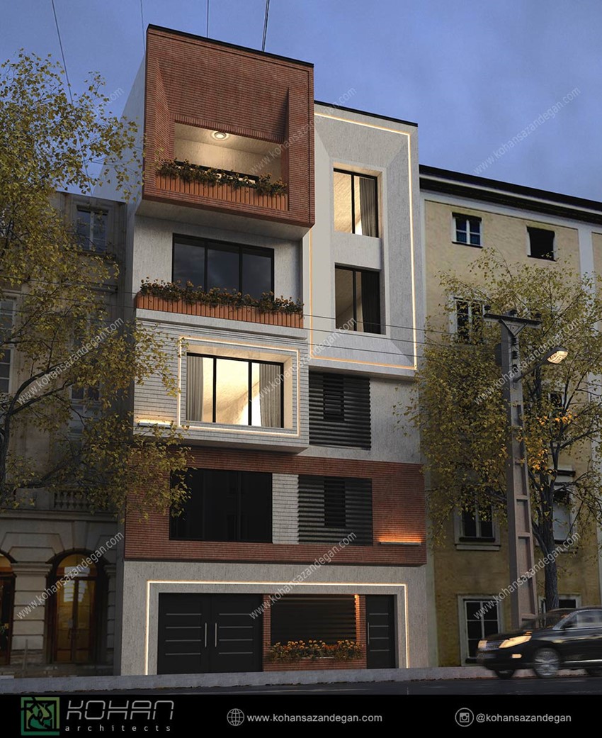 آپارتمان مسکونی با نمای مدرن در مازندران