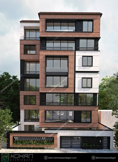 طراحی آپارتمان مسکونی مدرن در چالوس 