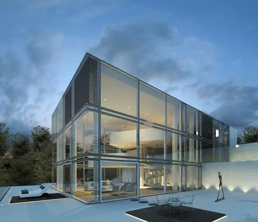 نمای شیشه و آلومینیوم