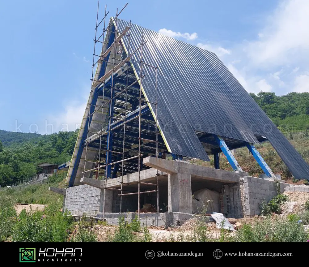 پوشش سقف ویلا سوئیسی