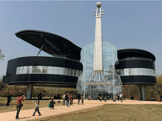 خانه پیانو، معماری عجیب و آهنگین چین