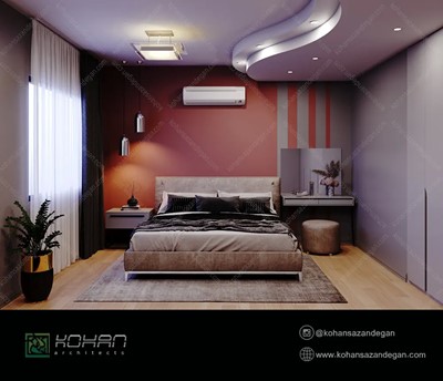 طراحی دکوراسیون داخلی اتاق خواب مدرن 