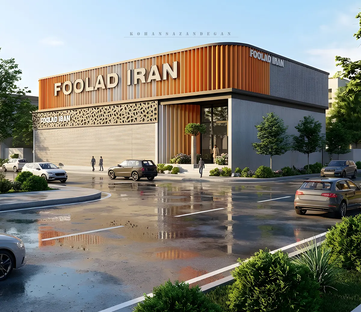 طراحی سردرب اصلی کارخانه تولید ورق | فولاد ایران