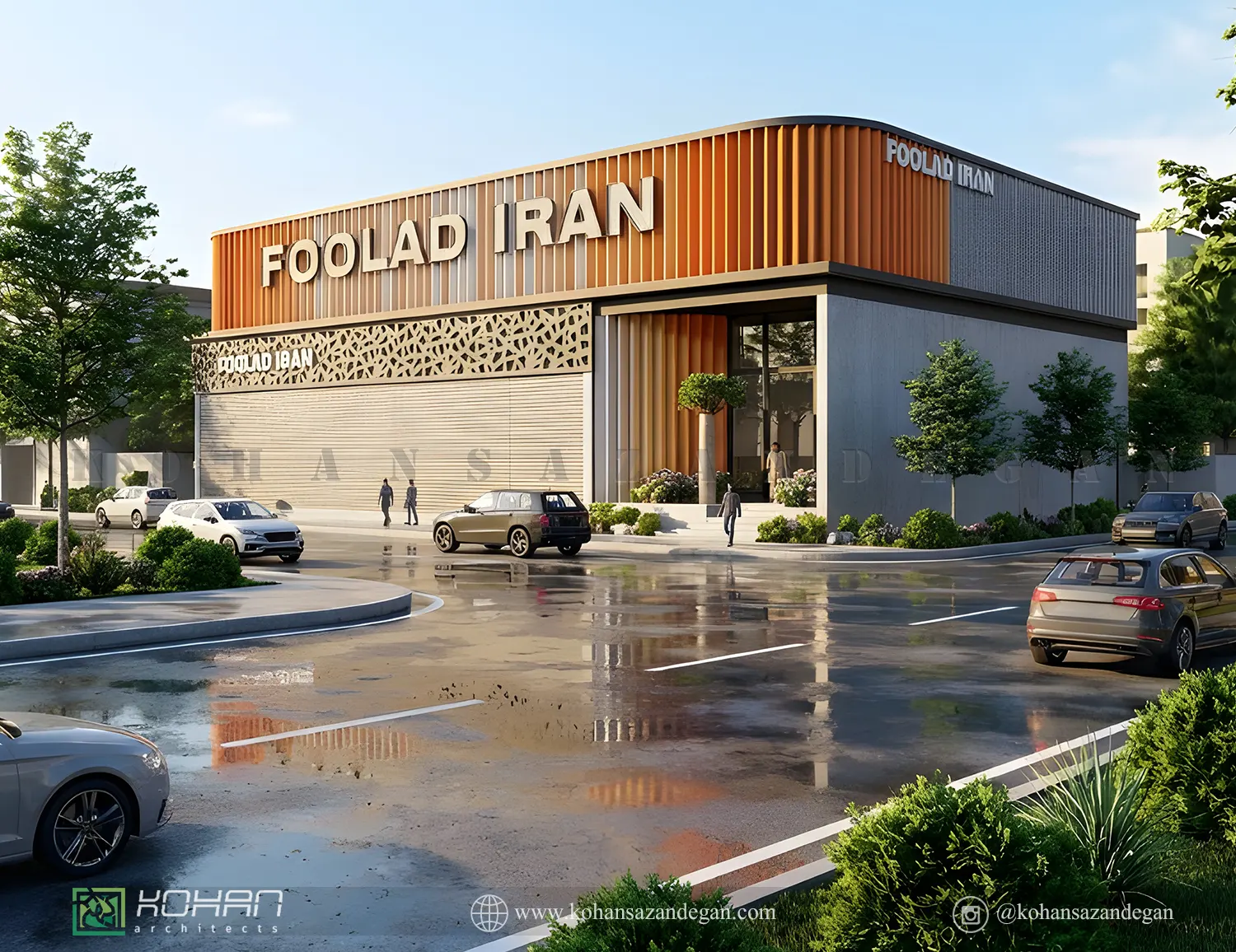 طرح توسعه پروژه طراحی سر درب اصلی کارخانه 