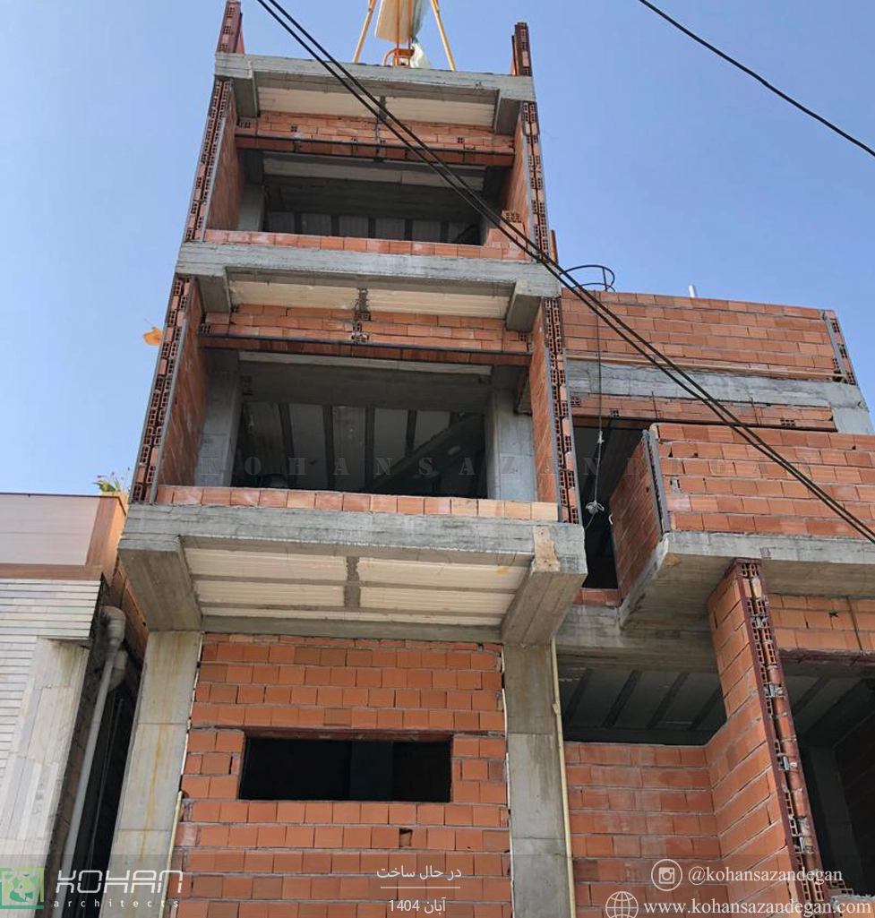 ساخت ویلای تریبلکس با نمای مدرن در قائمشهر 