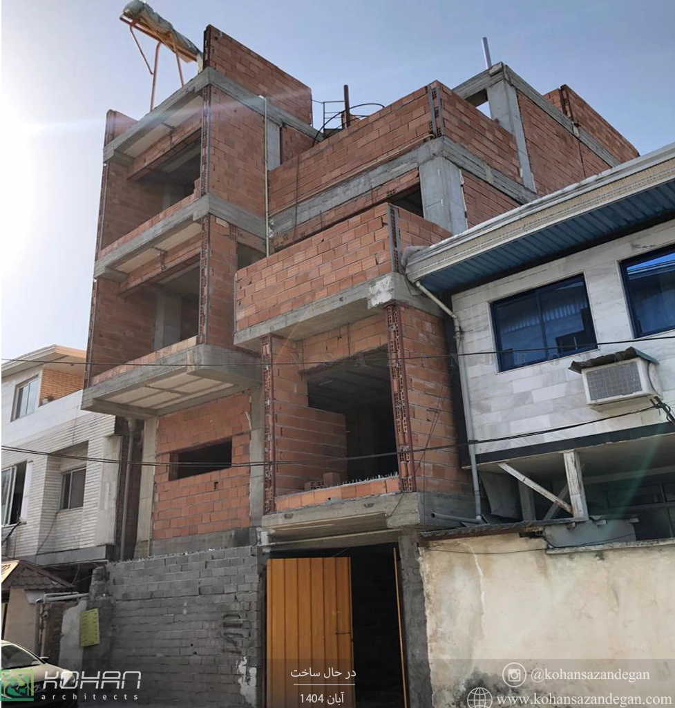 ساخت ویلای تریبلکس با نمای مدرن در قائمشهر 