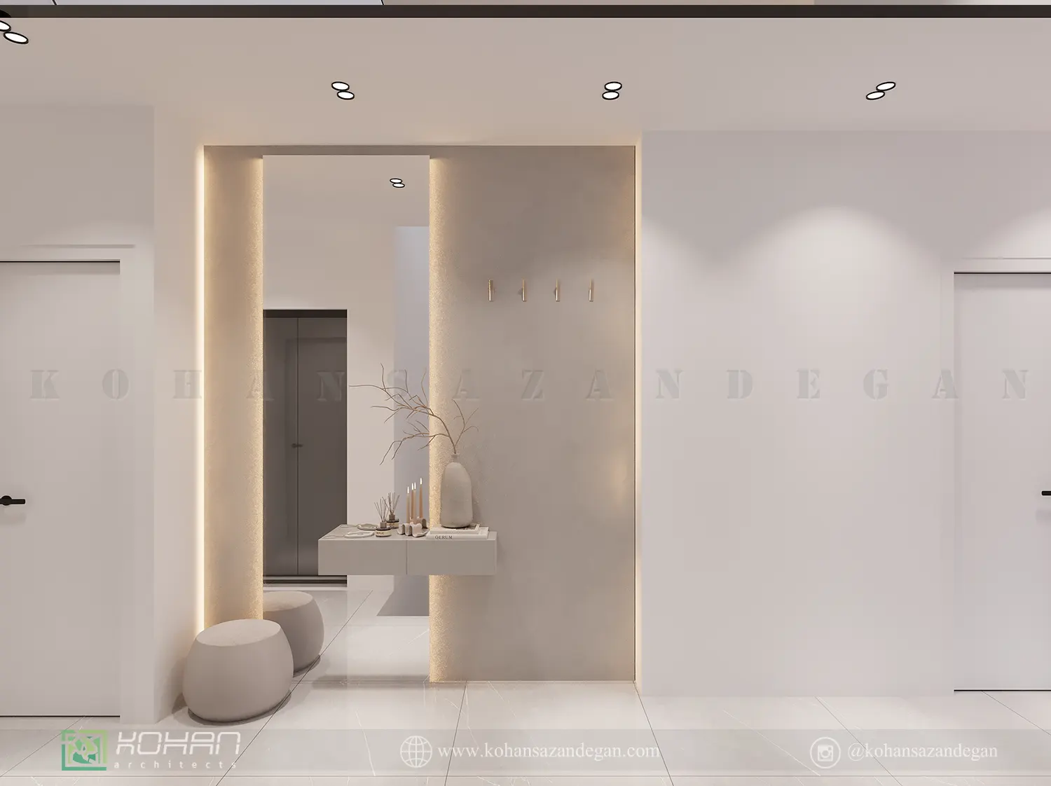 طراحی راهرو منزل تریبلکس 