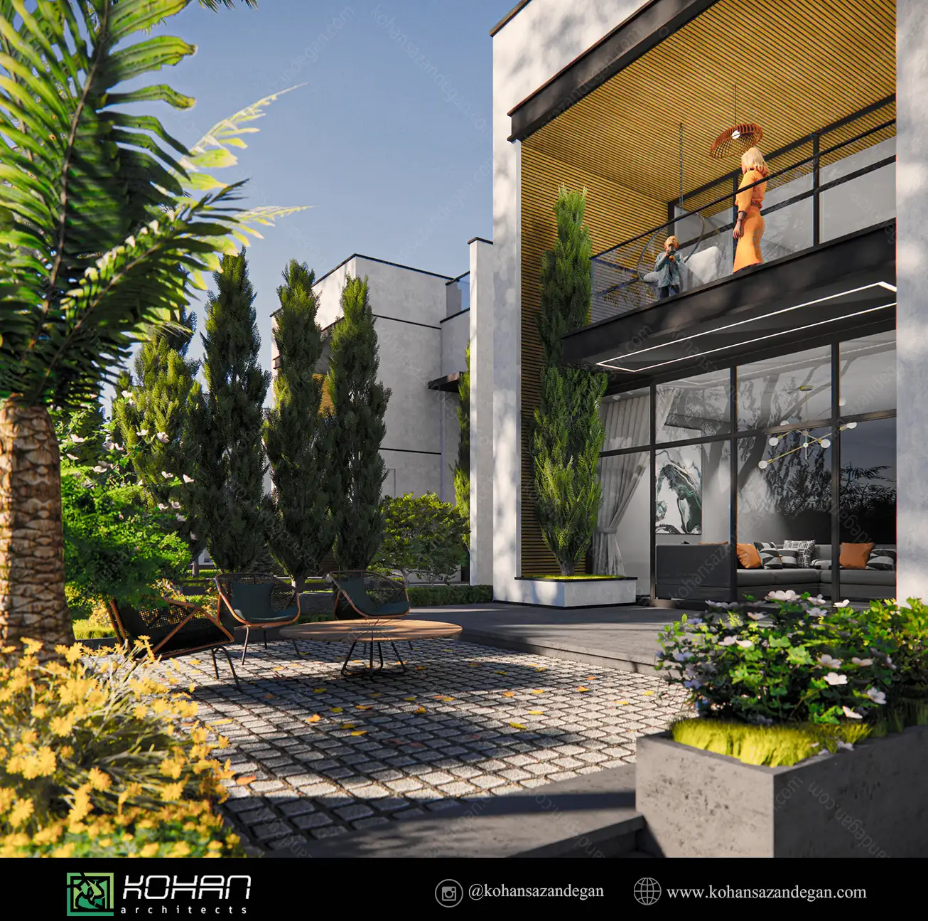 طراحی ساختمان ویلایی دوبلکس در روستا 