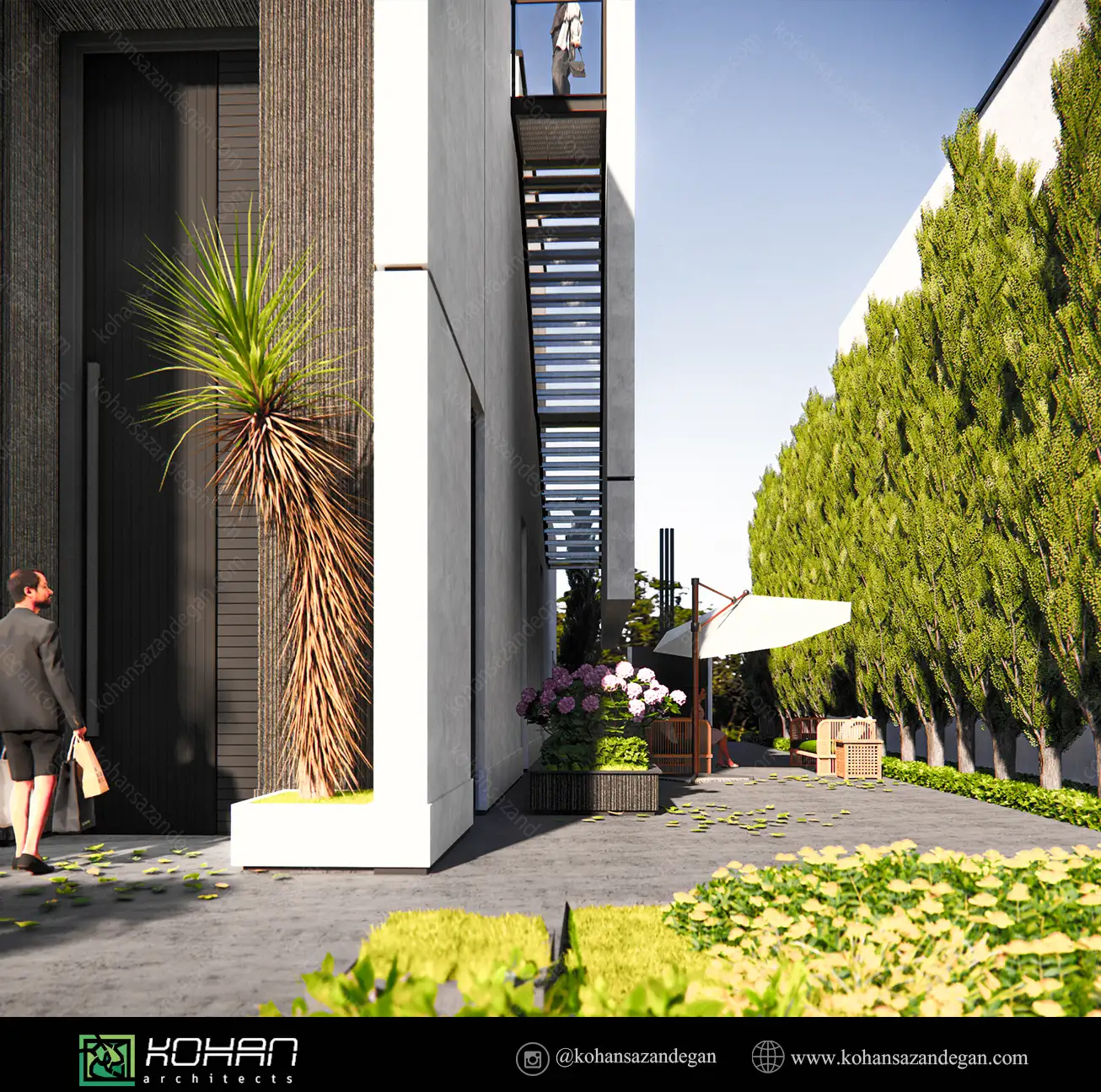 طراحی نمای ویلا دوبلکس در نور- روستای شهرکلا 