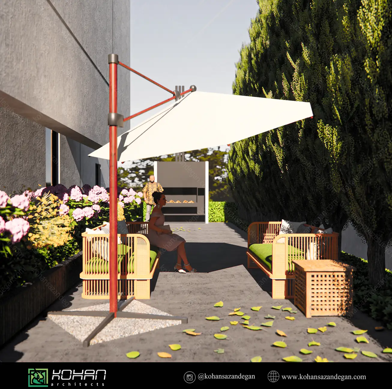 طراحی ویلا دوبلکس حیاط دار لوکس 