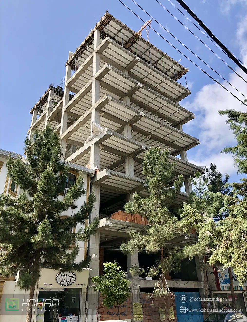ساخت آپارتمان مسکونی 9 طبقه ساری 