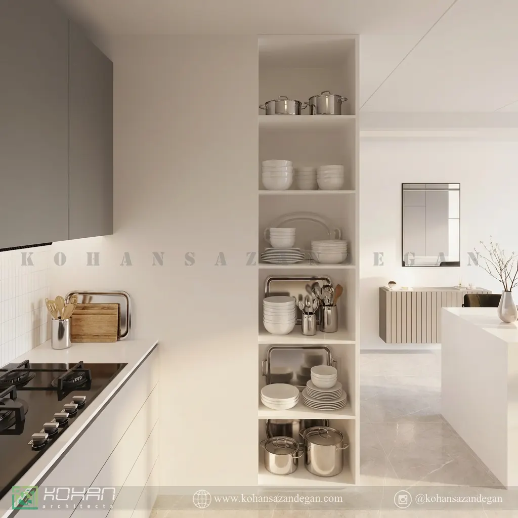 طراحی دکوراسیون آشپزخانه شیک در ساری 