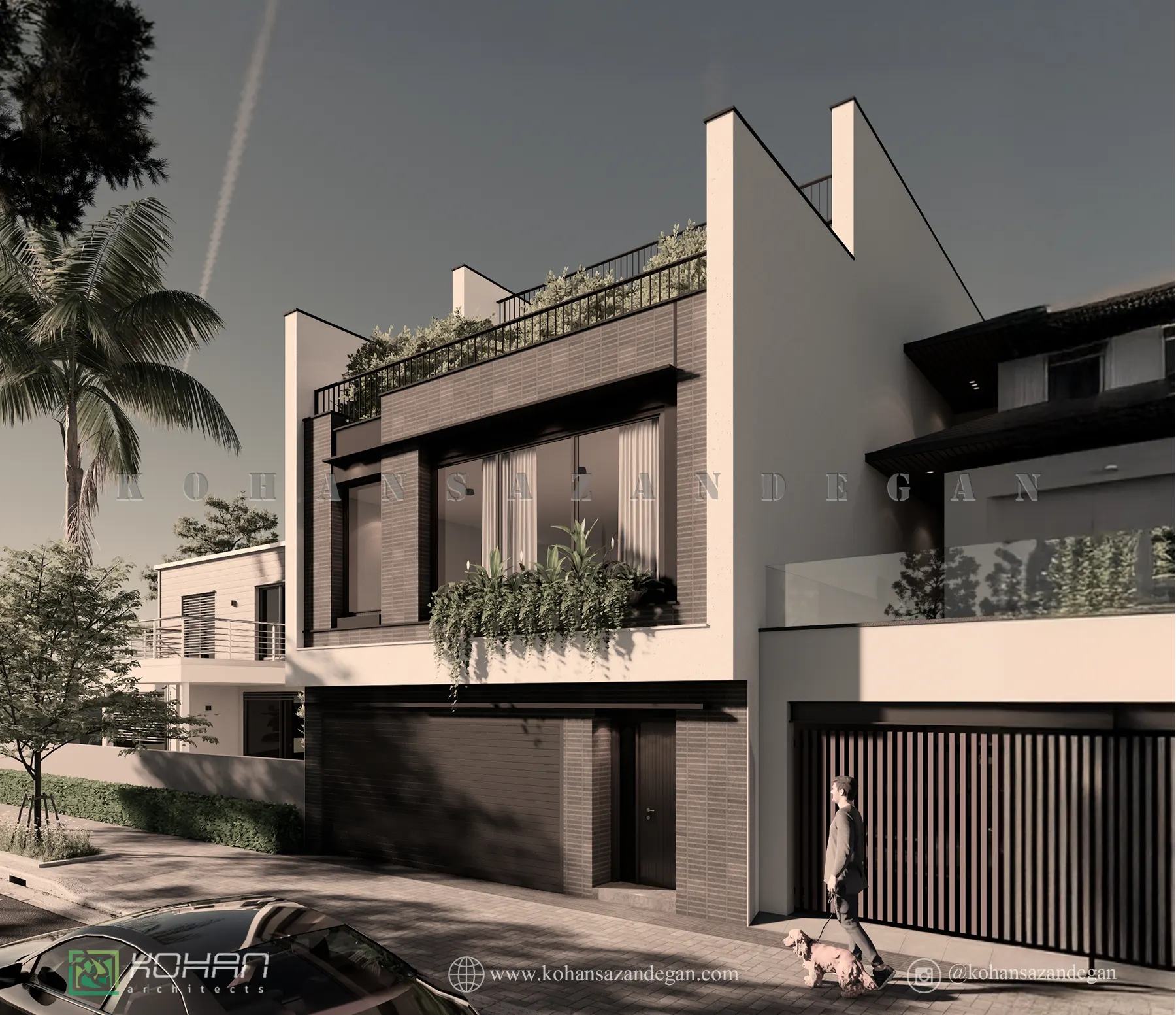 طراحی خانه 3 طبقه لوکش و مدرن در هرات 