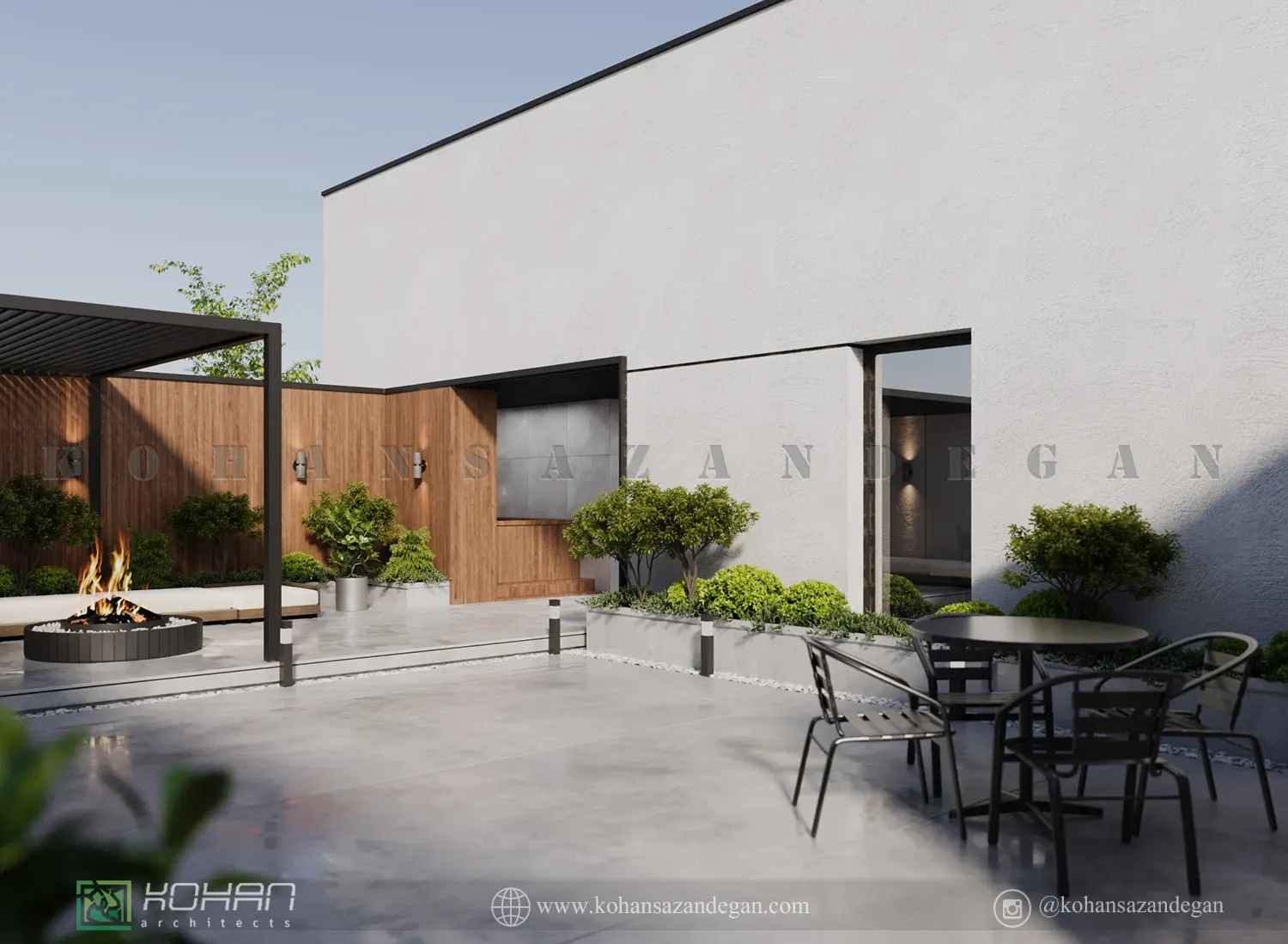 طراحی روف گاردن جذاب در قائمشهر 