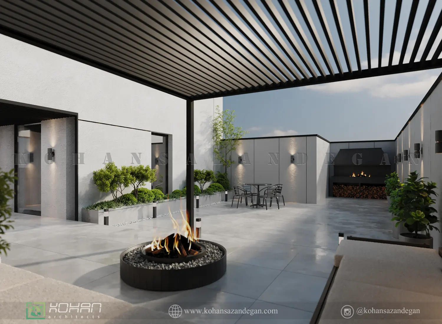 ویلا با روف گاردن و باربیکیو 