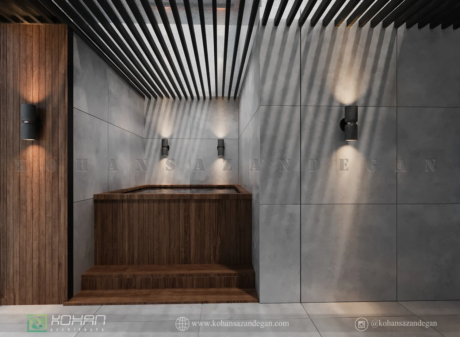 طراحی جکوزی ویلا 