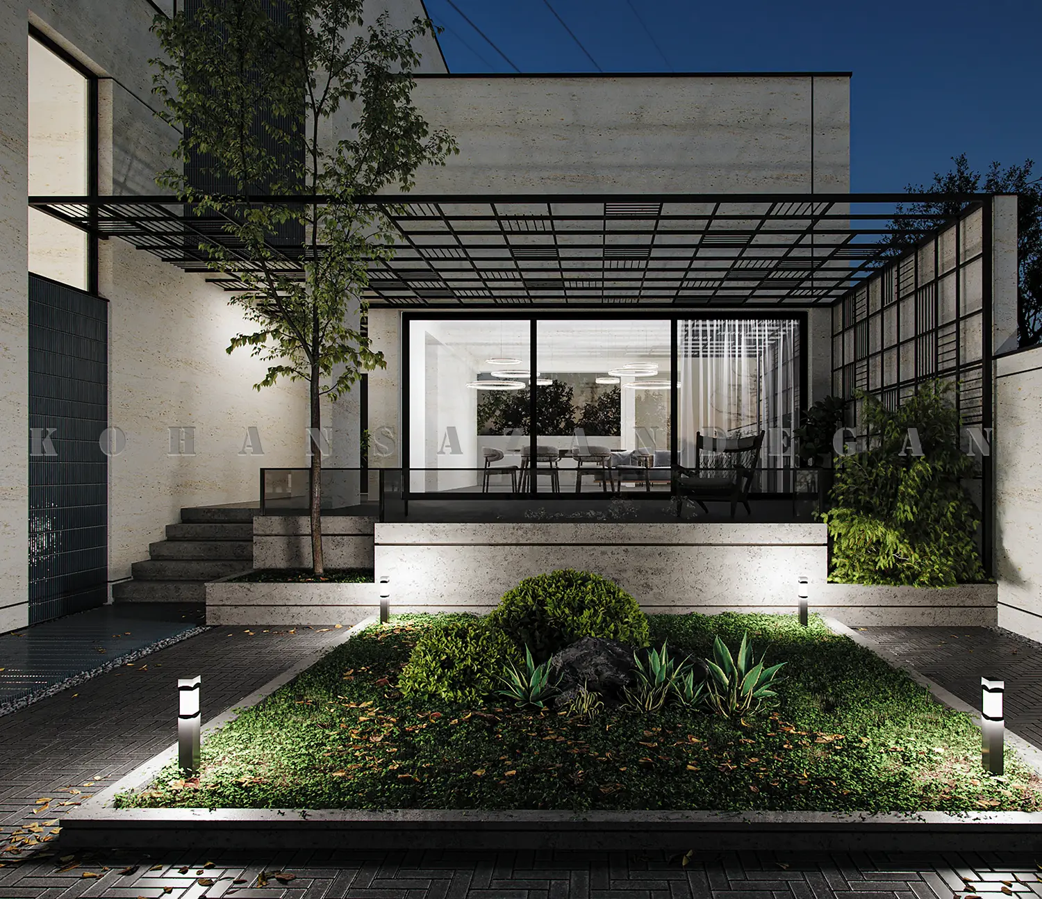 طراحی ویلا دوبلکس 280 متری شیک و مدرن 