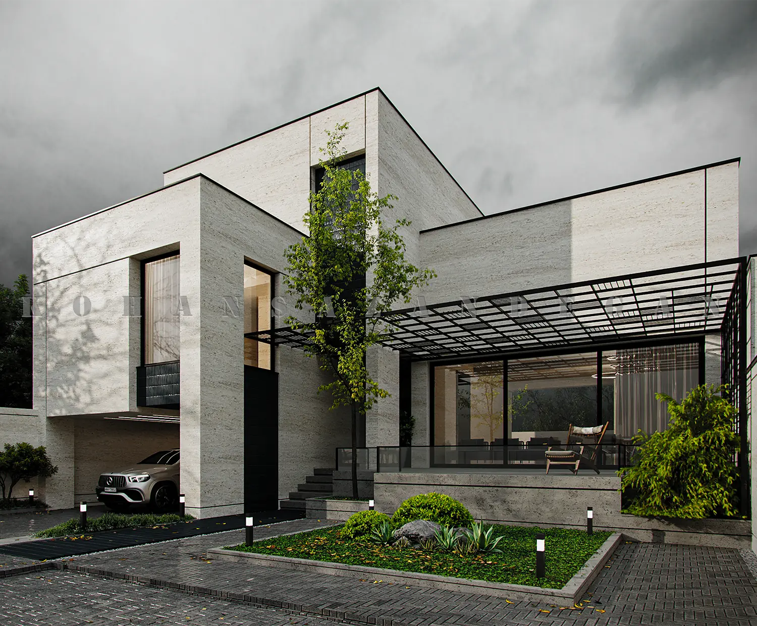 طراحی خانه ویلایی دوبلکس در قائمشهر 