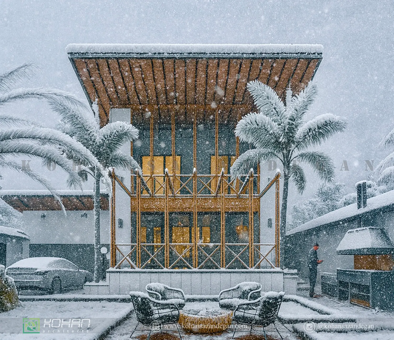 طراحی ویلای دوبلکس 180 متری در شمال 