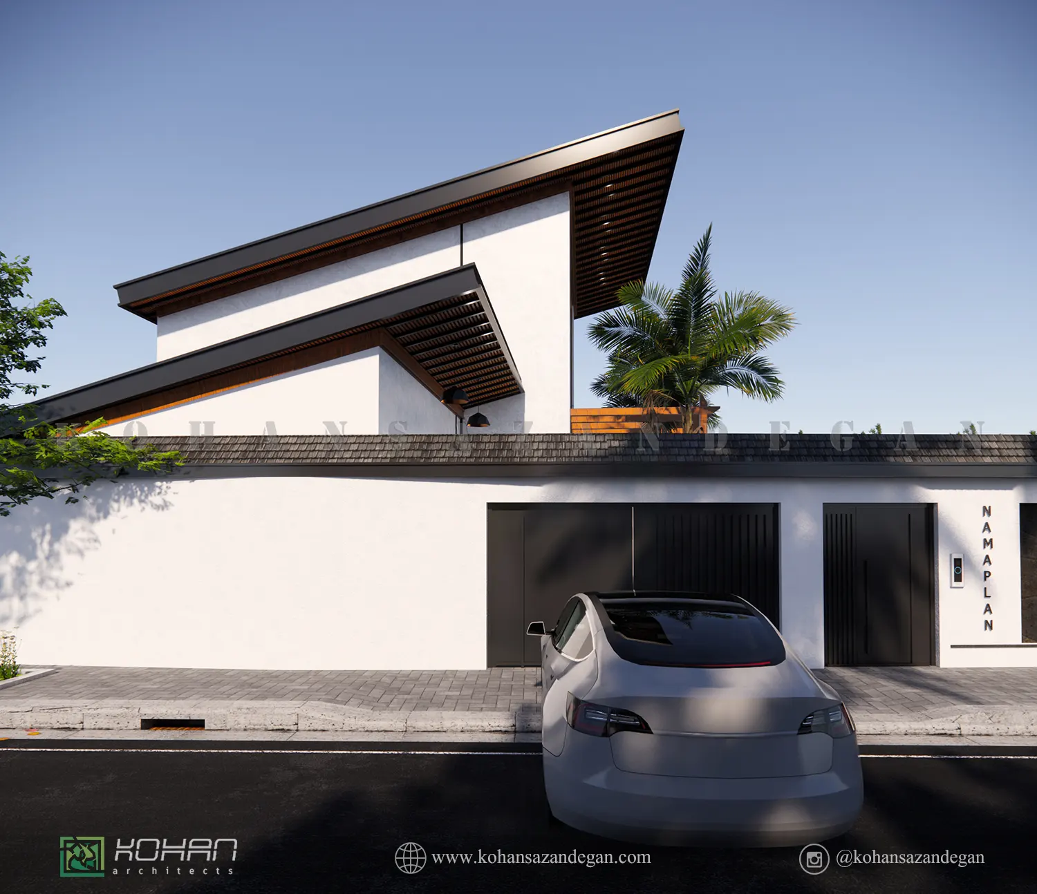 طراحی  ویلا دوبلکس پست مدرن در مازندران 