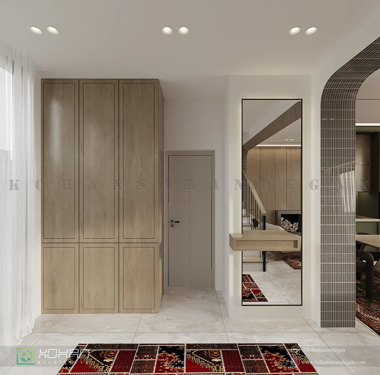 دکوراسیون داخلی خانه دوبلکس شیک 