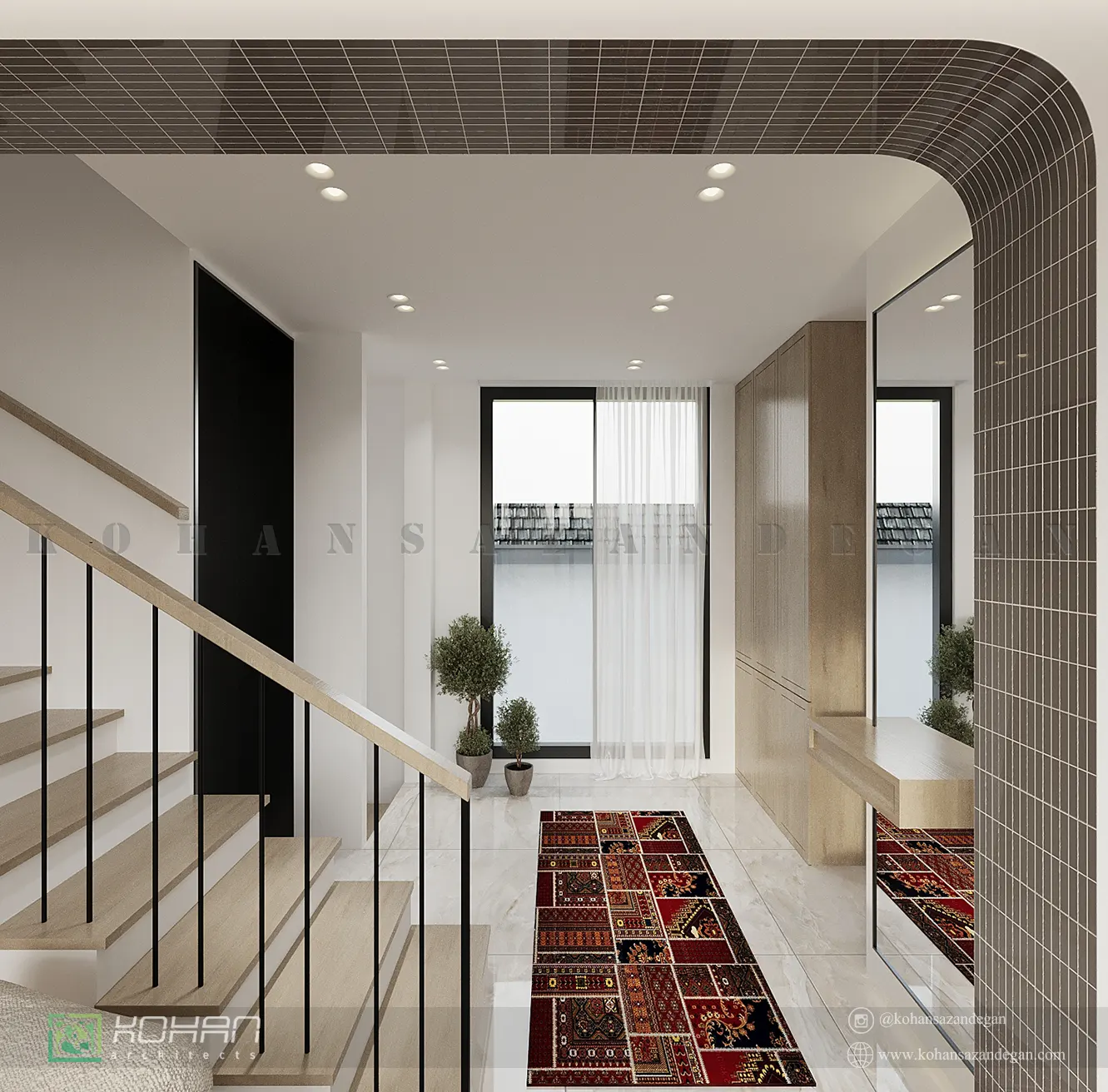 طراحی داخلی منزل پست مدرن و شیک 