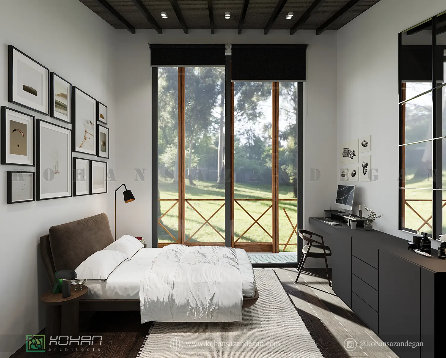 طراحی دکوراسیون اتاق خواب شیک 