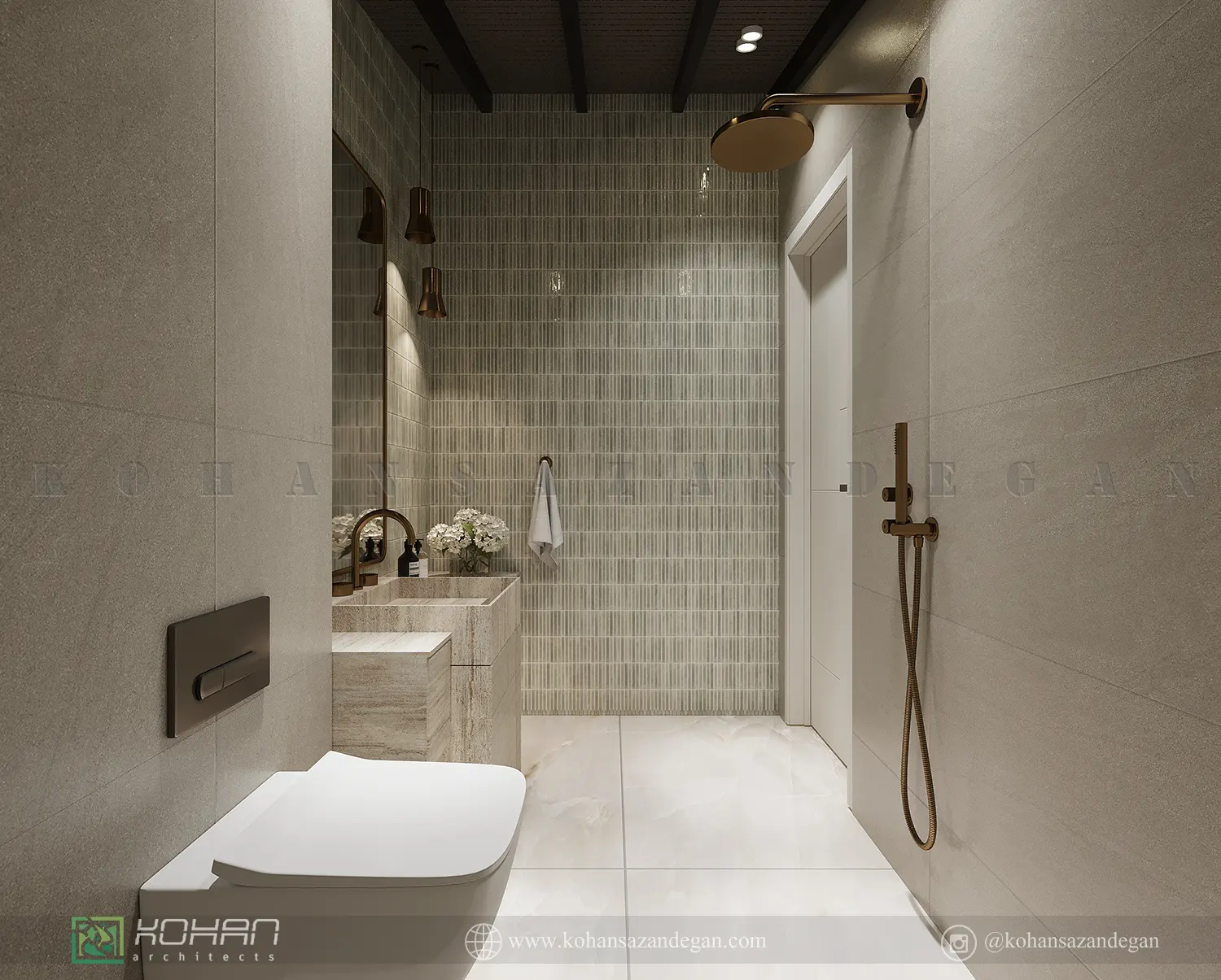 دکوراسیون  داخلی سرویس بهداشتی 