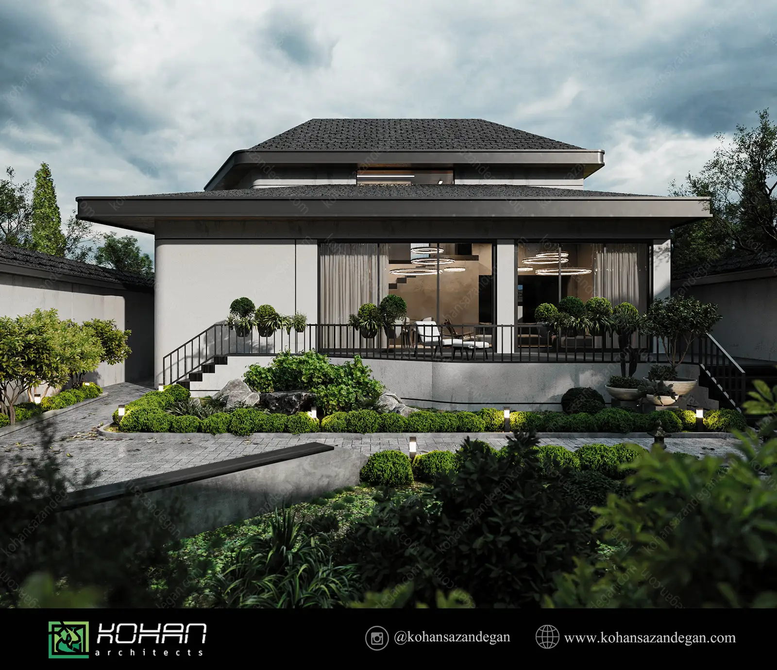 طراحی خانه ویلایی 130 متری در شهسوار 