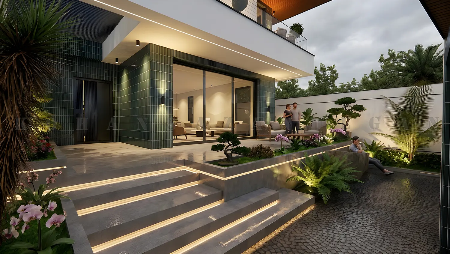 طراحی خانه ویلایی دوبلکس و شیک در ساری 