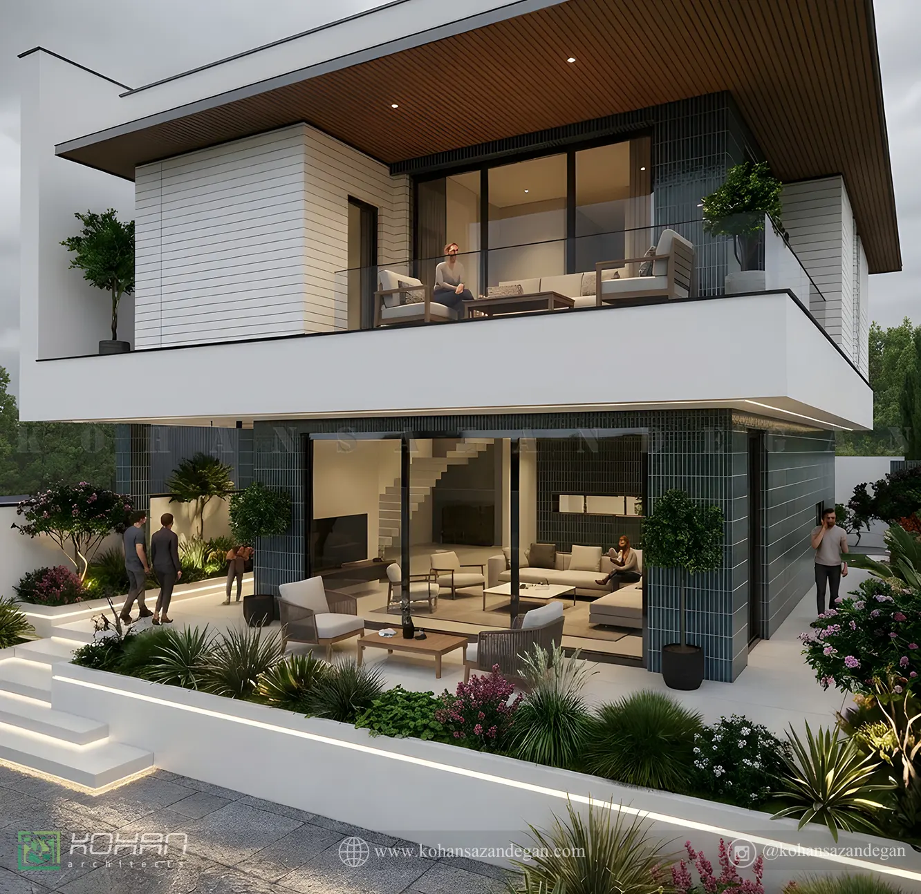 طراحی خانه ویلایی شیک در ساری 