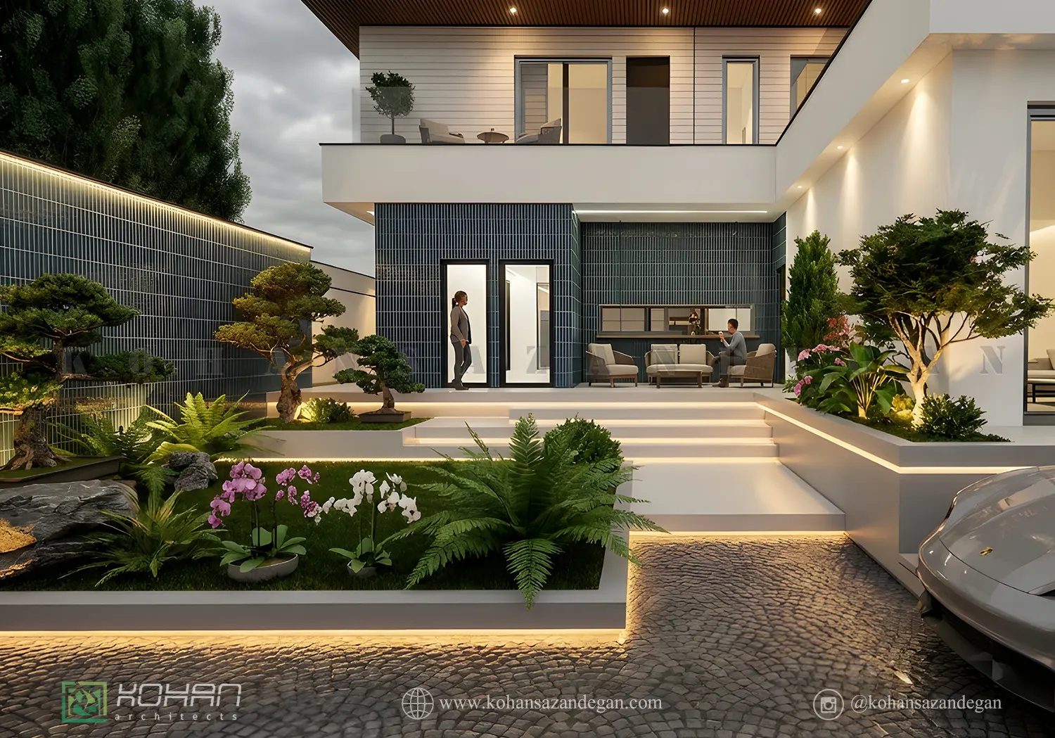 طراحی خانه دوبلکس مدرن 225 متری 