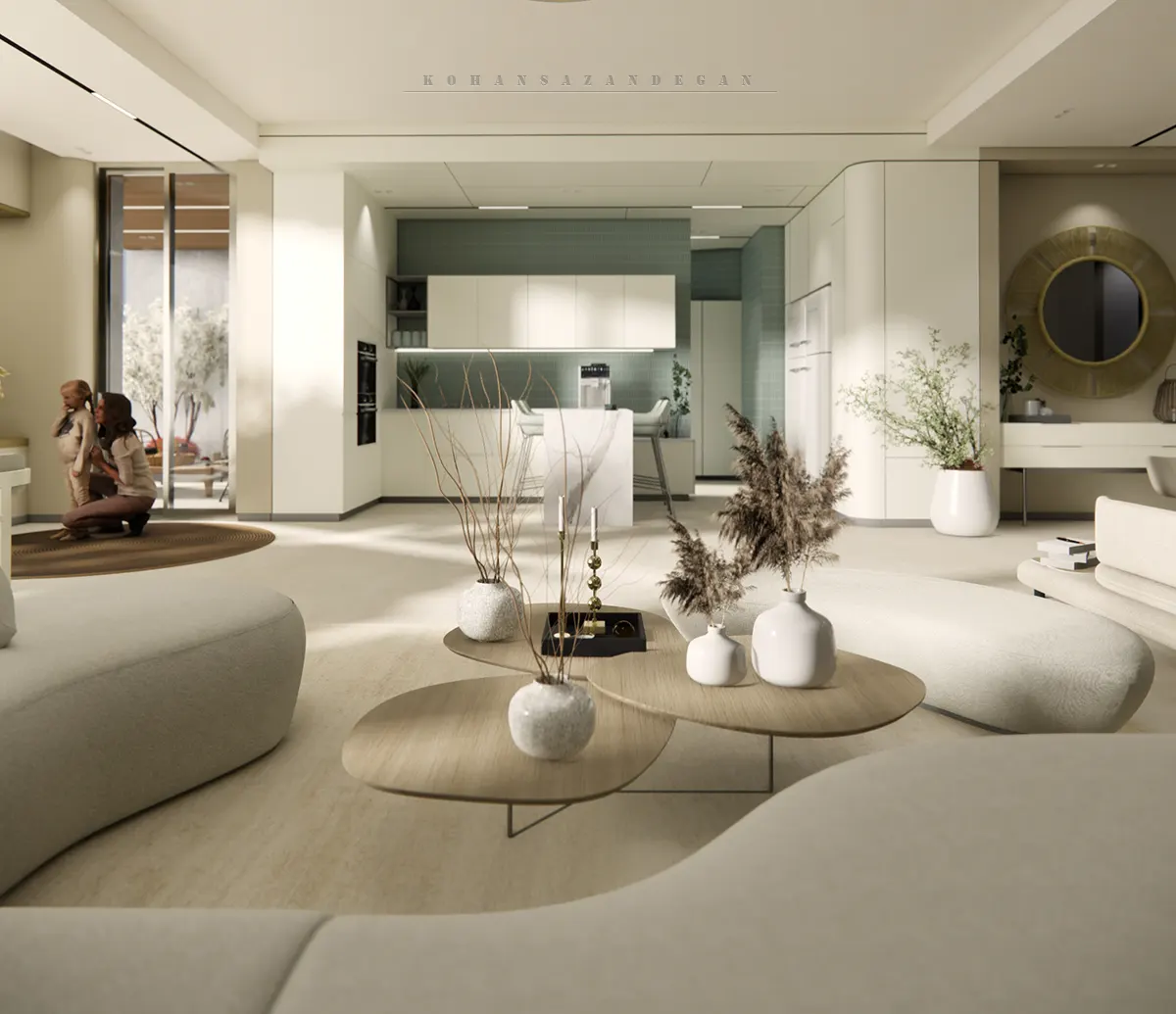 طراحی داخلی آپارتمان 240 متری  در قائمشهر