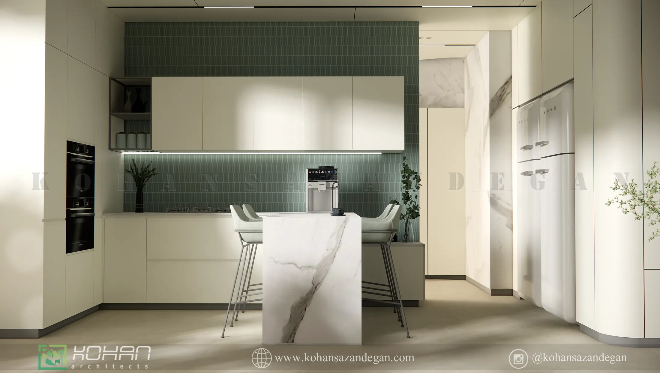 طراحی داخلی منزل شیک در قائمشهر 