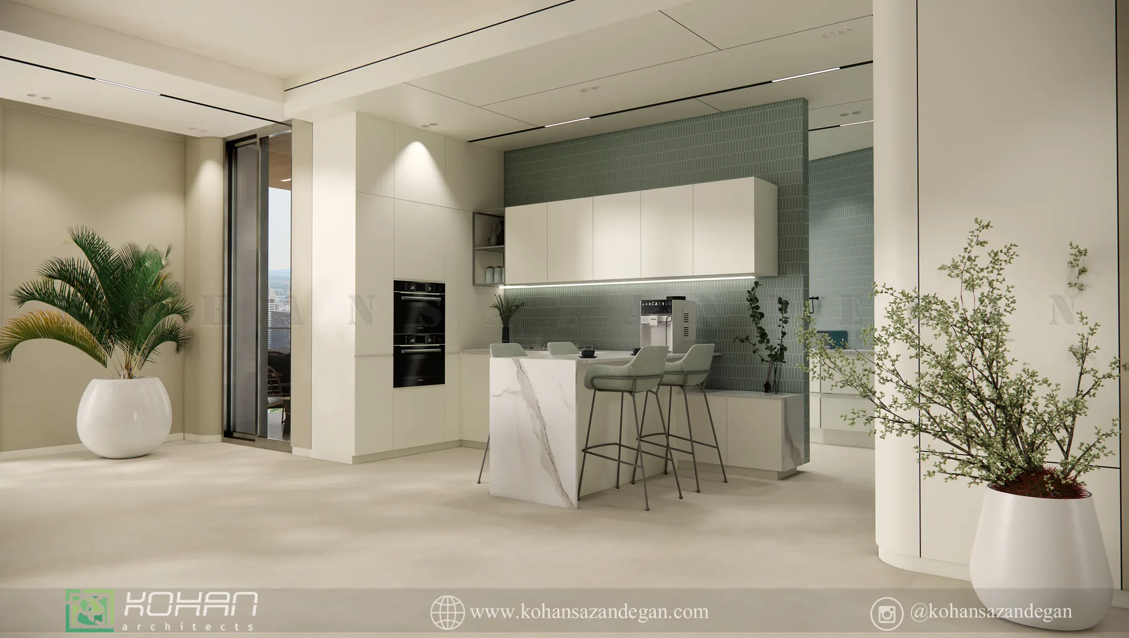 طراحی داخلی خانه شیک و لوکس 