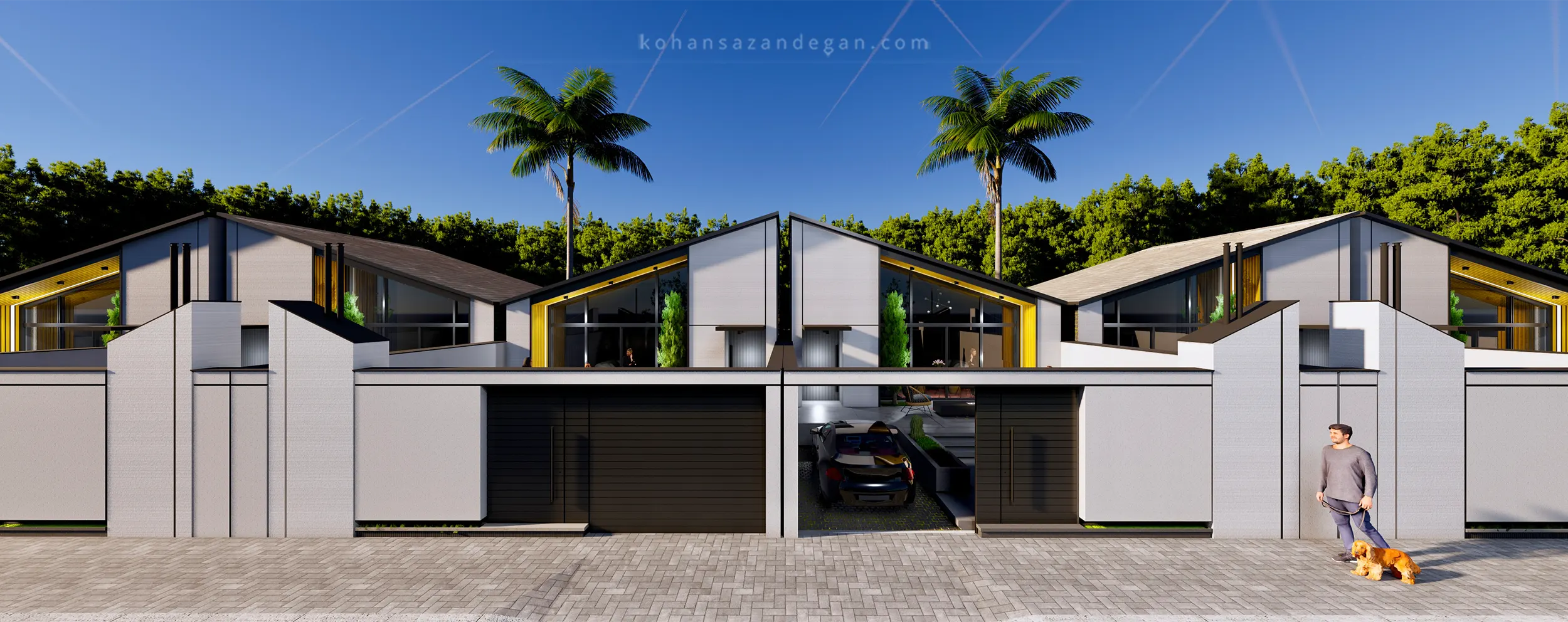 ویلای لوکس با طراحی تیپ شهرکی در میاندورود 