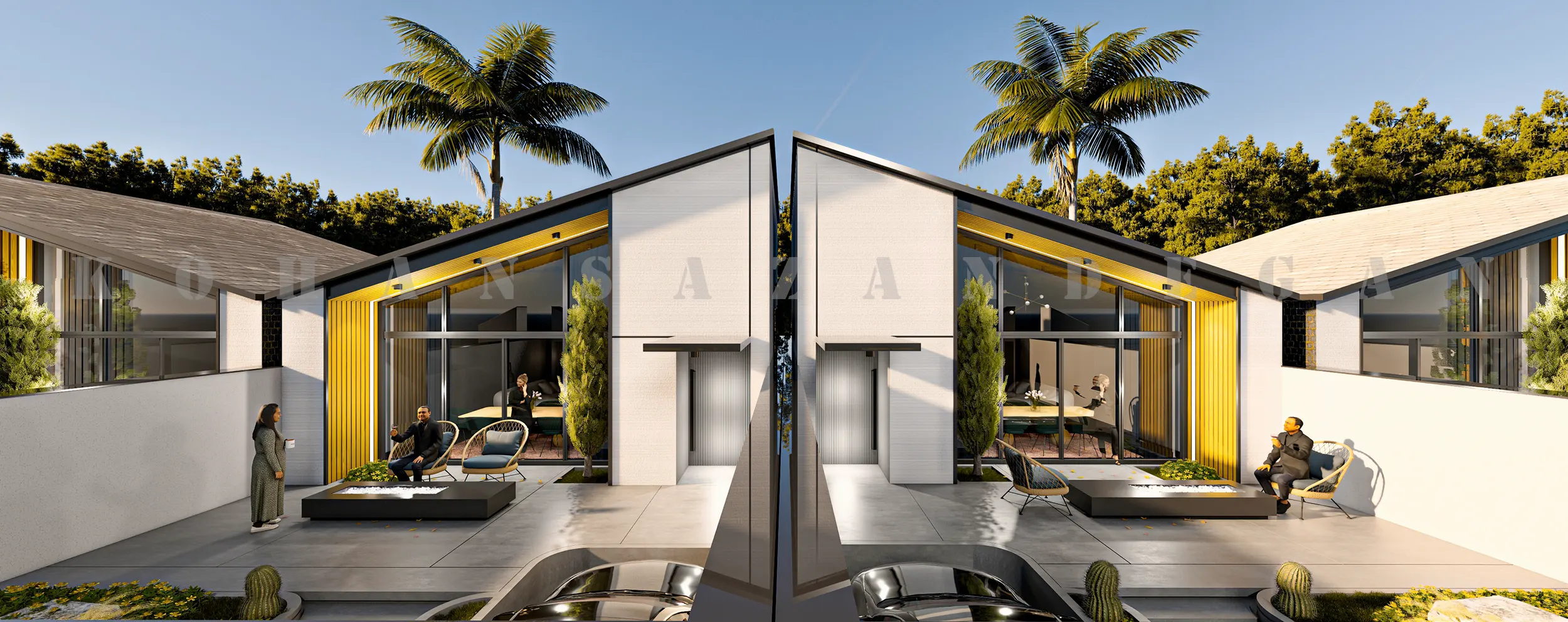 طراحی ویلا فلت 80 متری در میاندورود ساری 