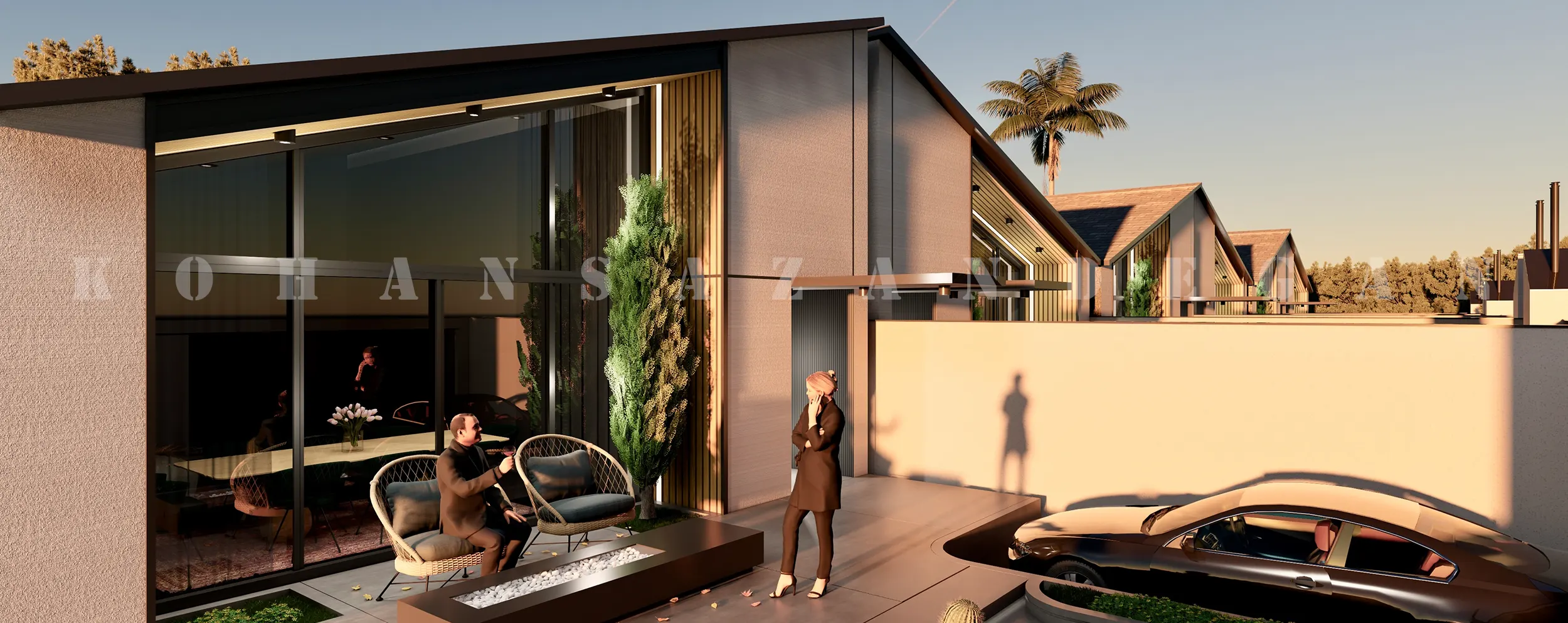 ویلا فلت 80 متری در میاندورود ساری با سقف شیبدار 