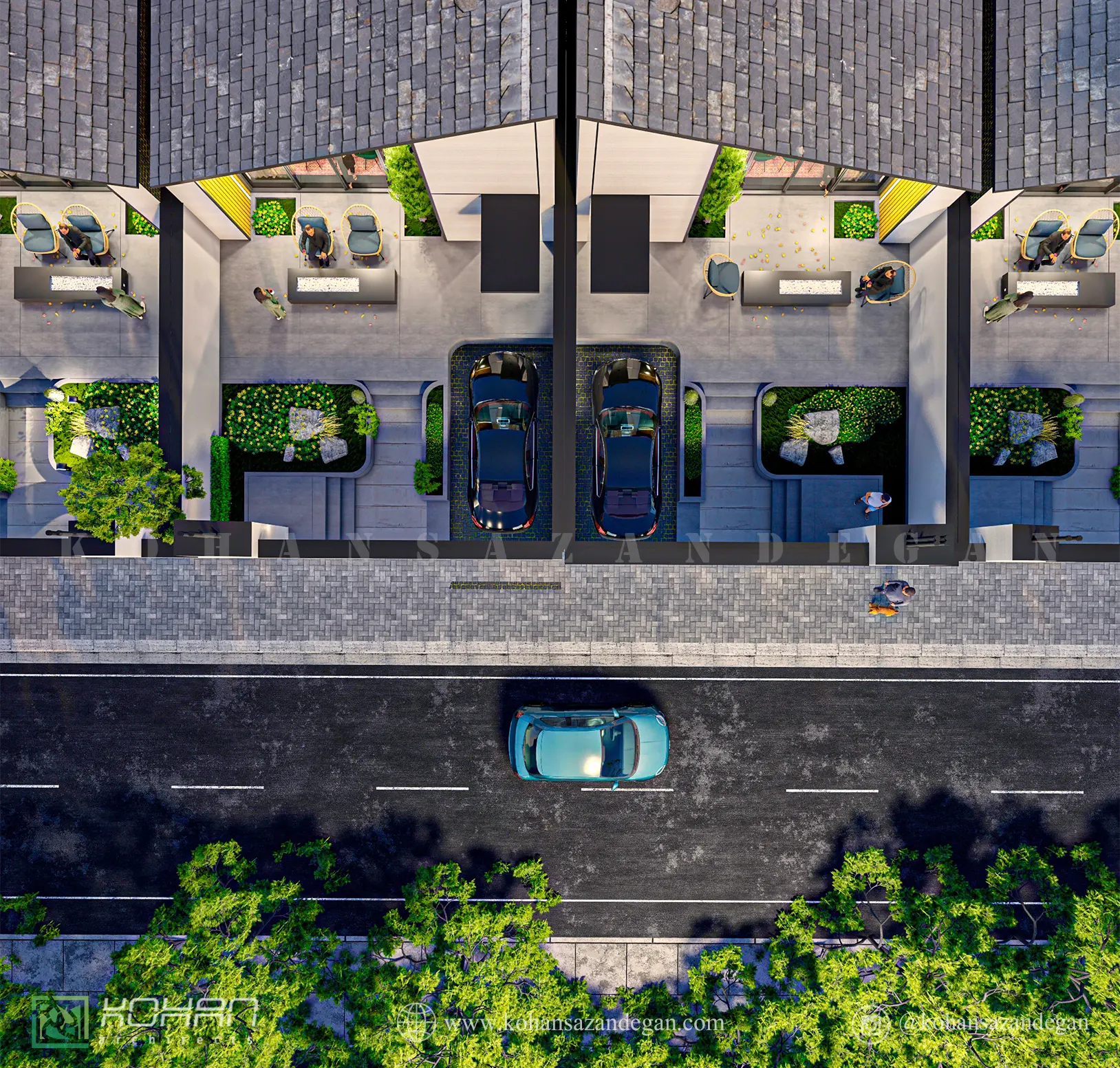 طراحی ویلای لوکس تیپ شهرکی در میاندورود 