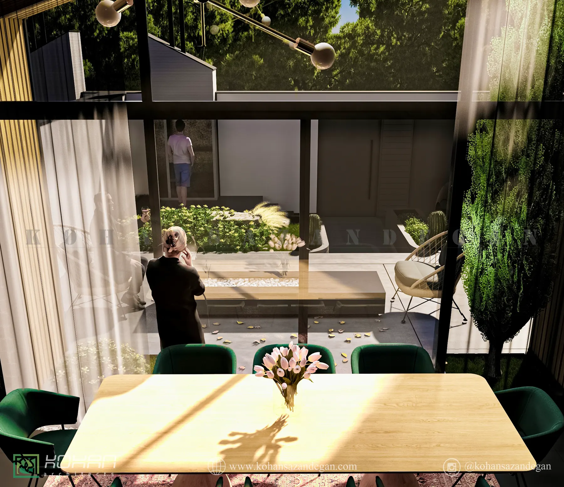 طراحی ویلا همکف در میاندورود ساری 