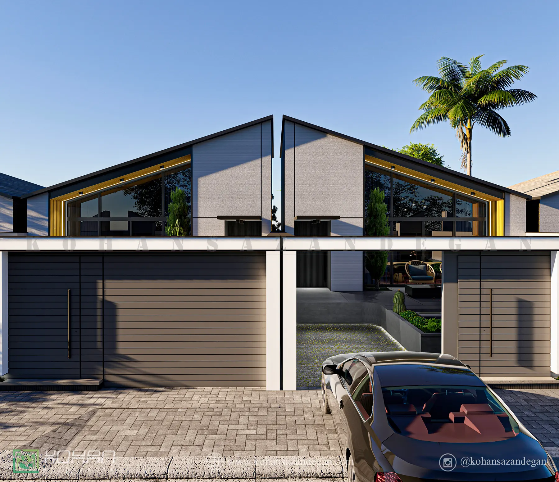 طراحی ویلا لوکس 80 متری یک طبقه 