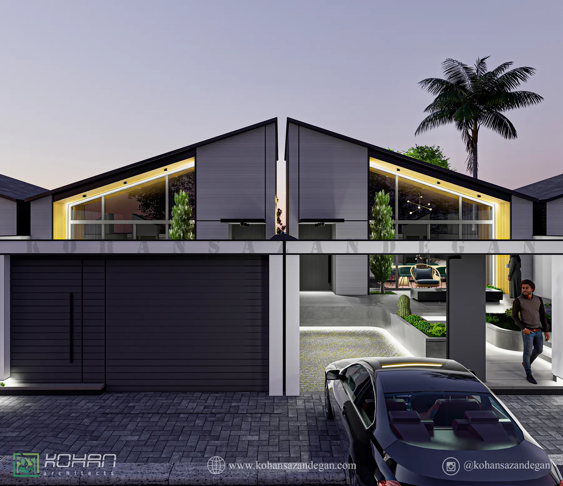 ویلا فلت 80 متری | ویلای لوکس با طراحی تیپ شهرکی 