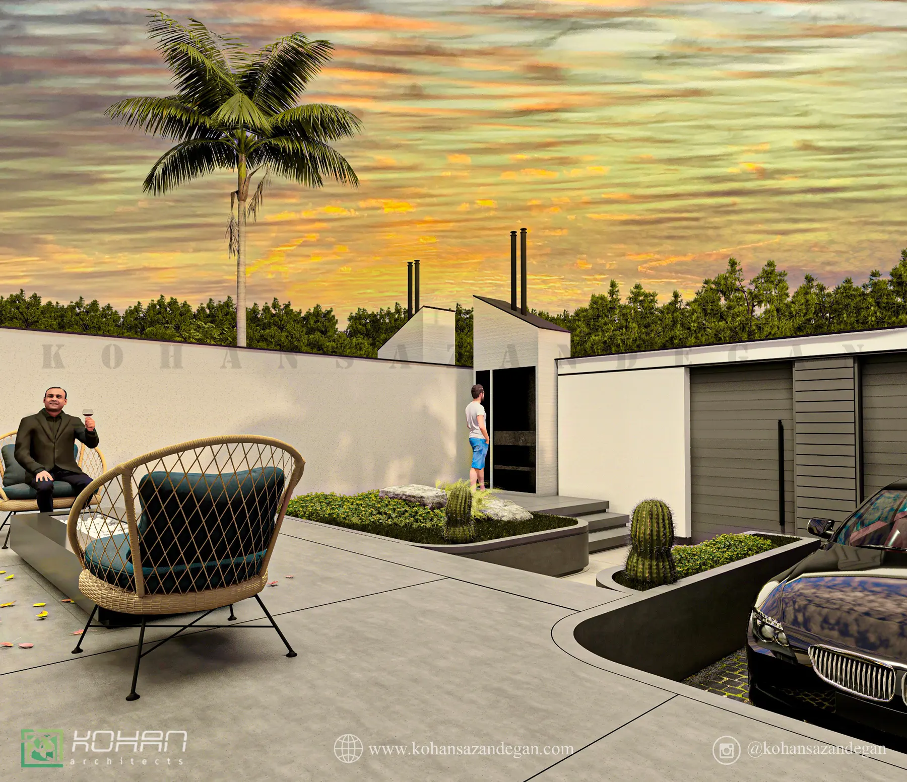 طراحی ویلای لوکس با طراحی تیپ شهرکی در ساری 