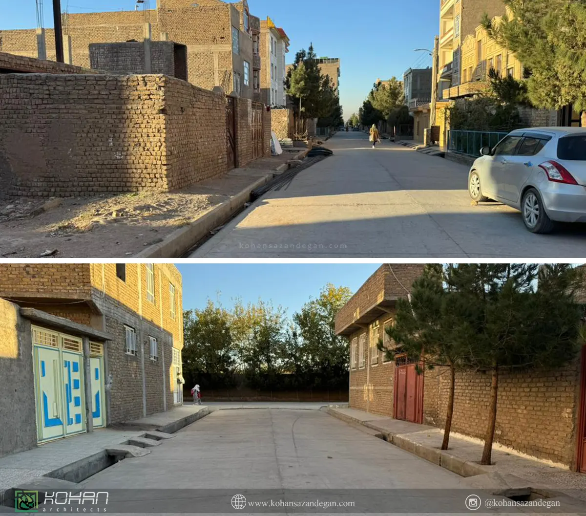 محل اجرای پروژه خانه دوبلکس در هرات 