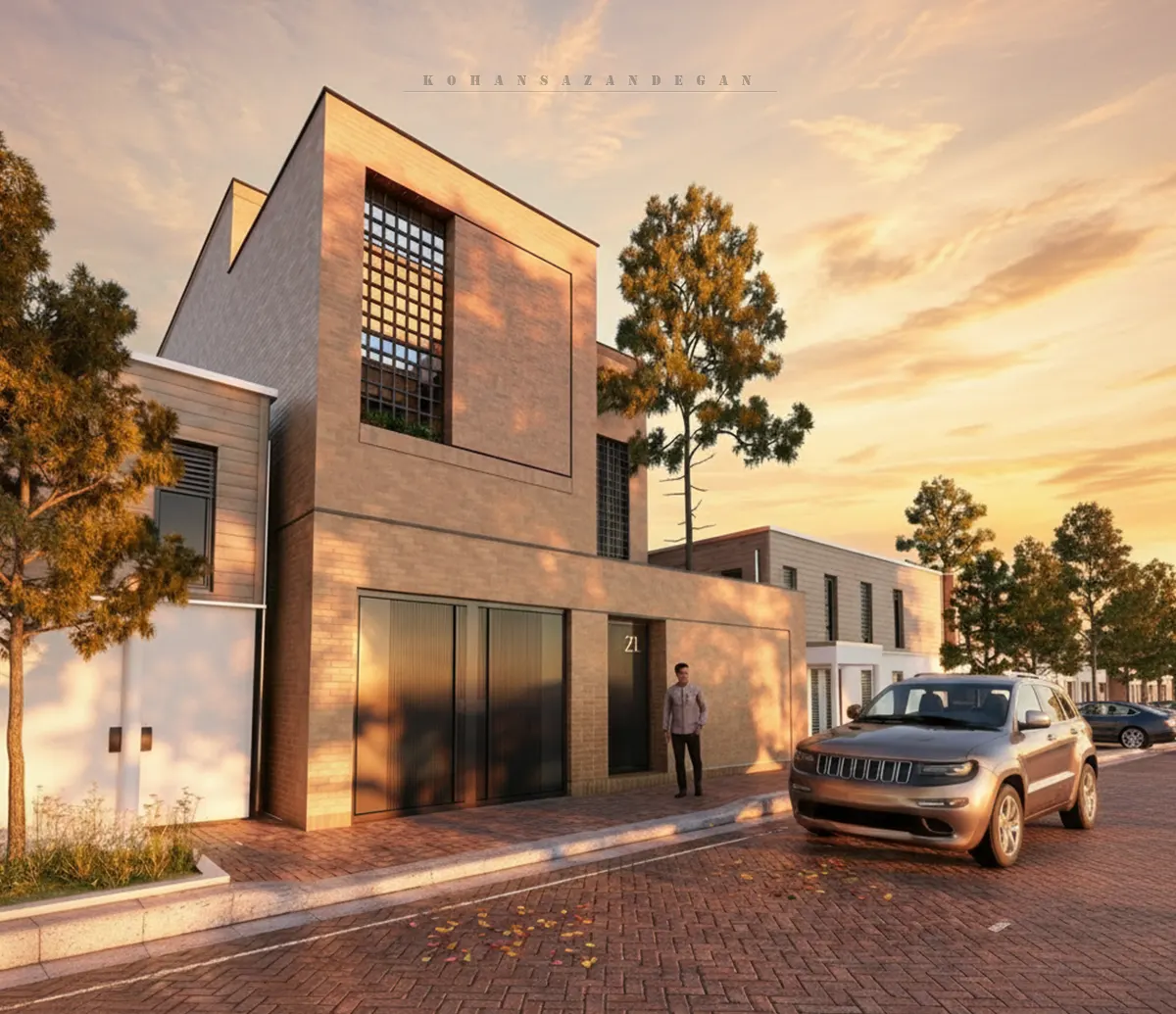 طراحی خانه دوبلکس مدرن در هرات