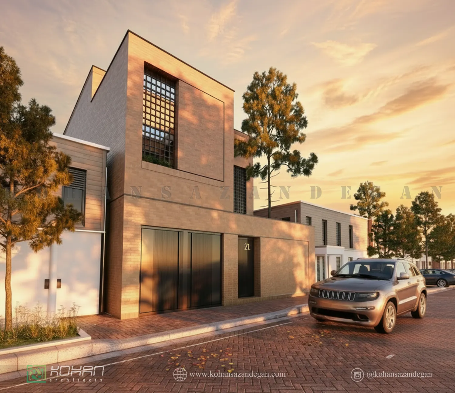 طراحی ویلا دوبلکس  در هرات 