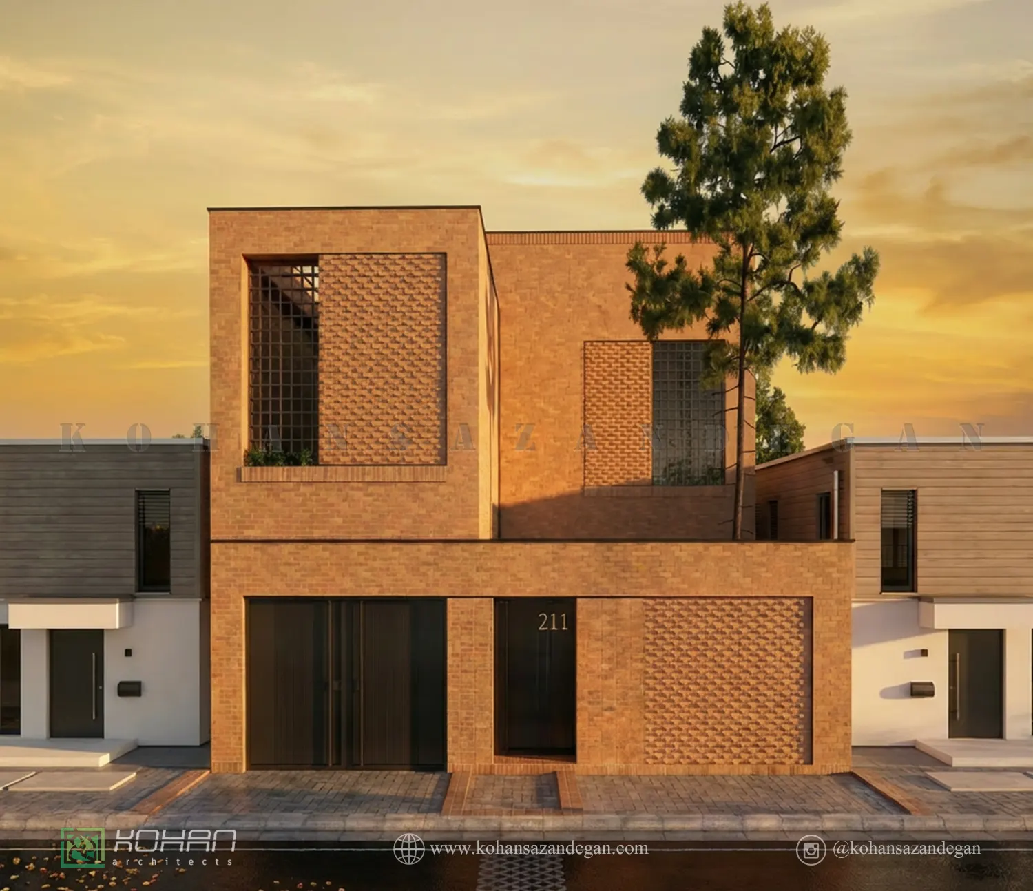 طراحی خانه ویلایی دوبلکس در اقغانستان 