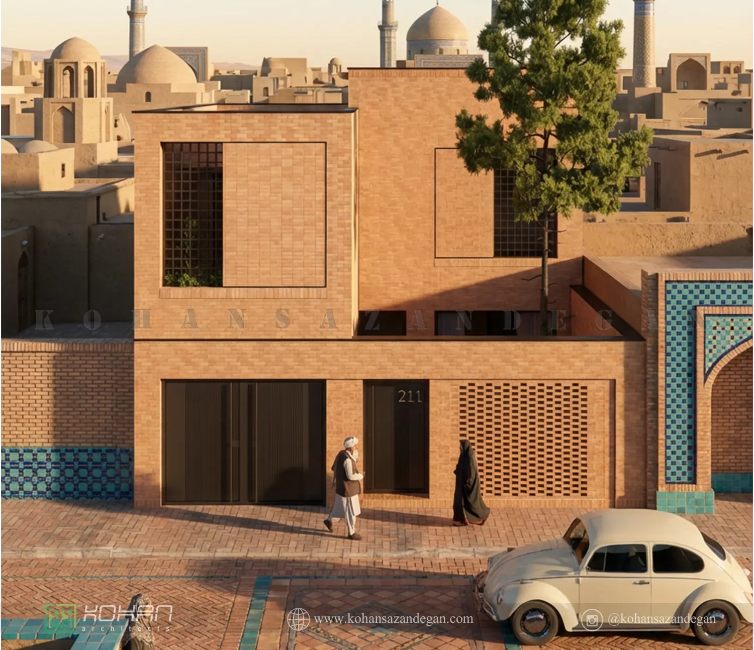 طراحی خانه دوبلکس مدرن در هرات 